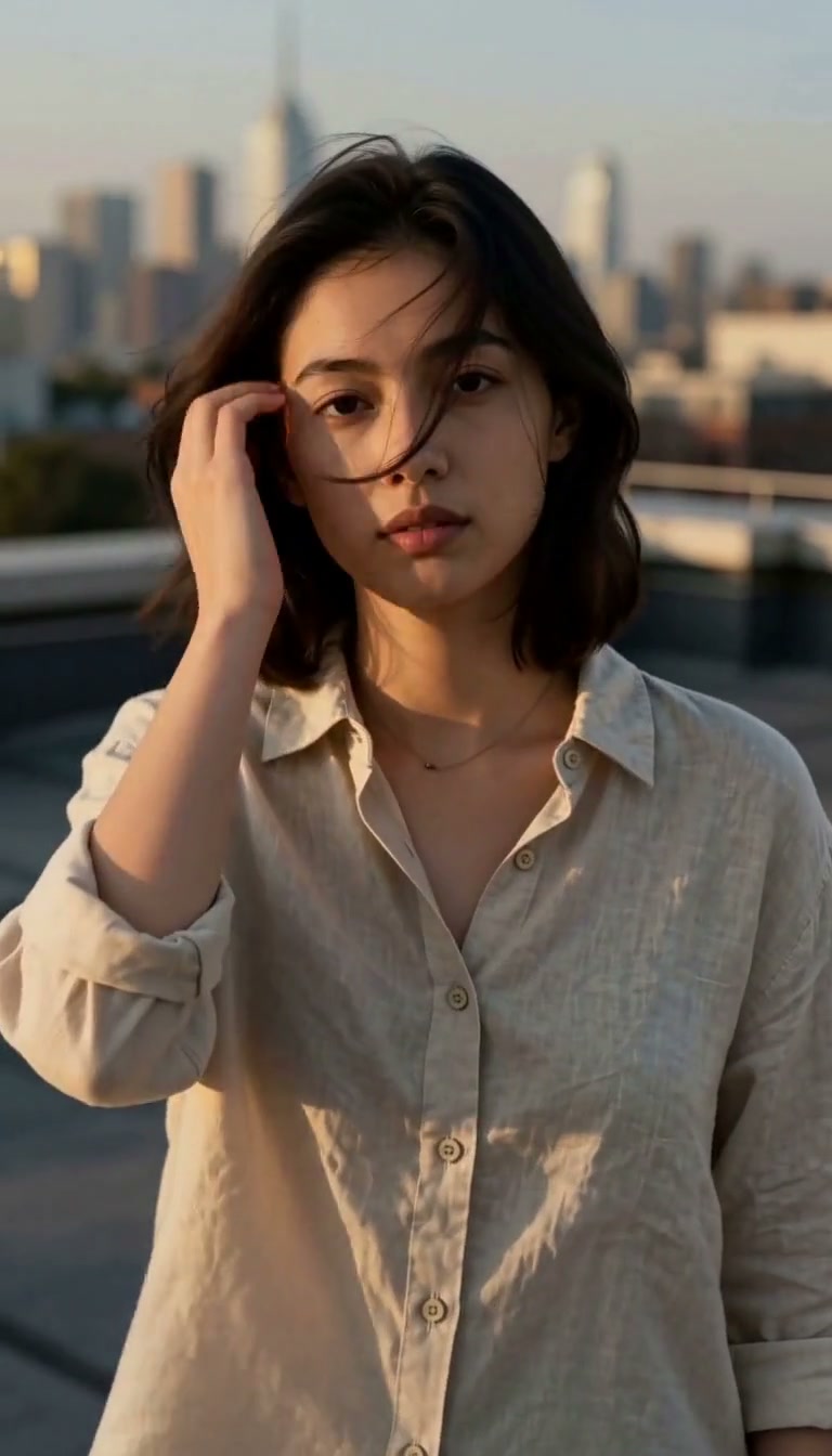 Rooftop golden hour