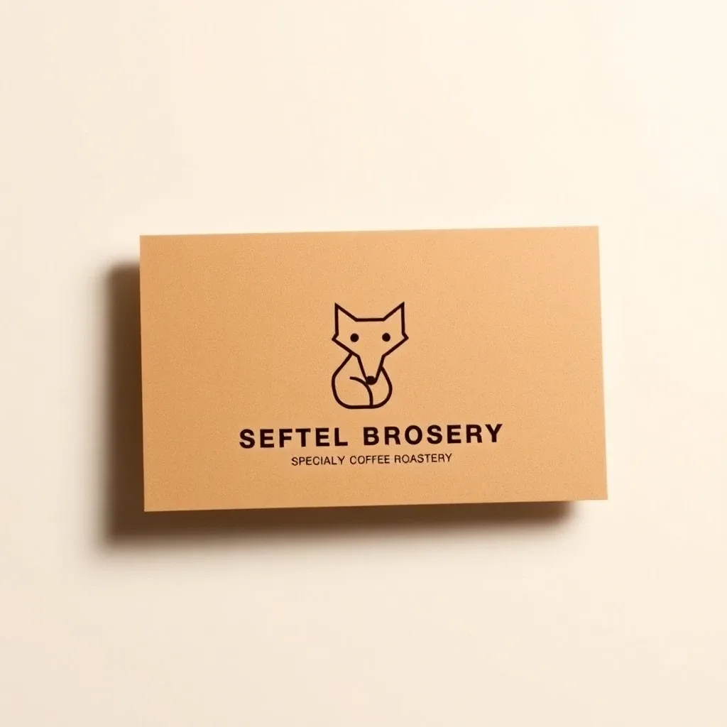 Minimal geometric logo mark for a specialty coffee roastery